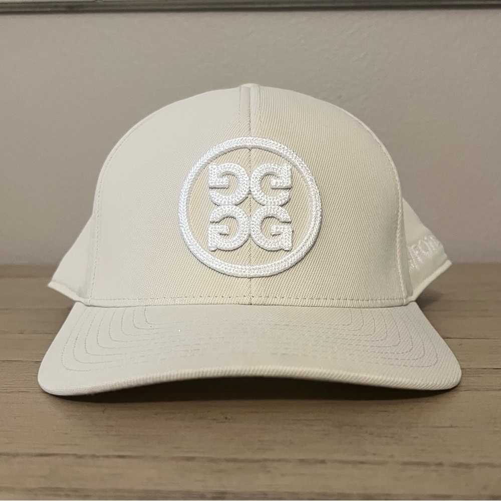 G/FORE Circle G Stretch Twill Snapback Golf Hat. Color:Stone- Very slightly used